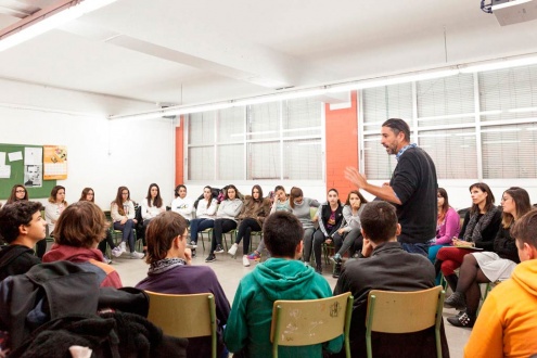 Un taller sobre masculinitats en una escola del Prat. Un taller sobre masculinitats en una escola del Prat.