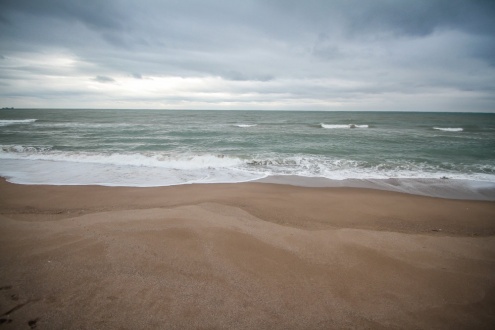 Mar moguda a la platja del Prat Mar moguda a la platja del Prat