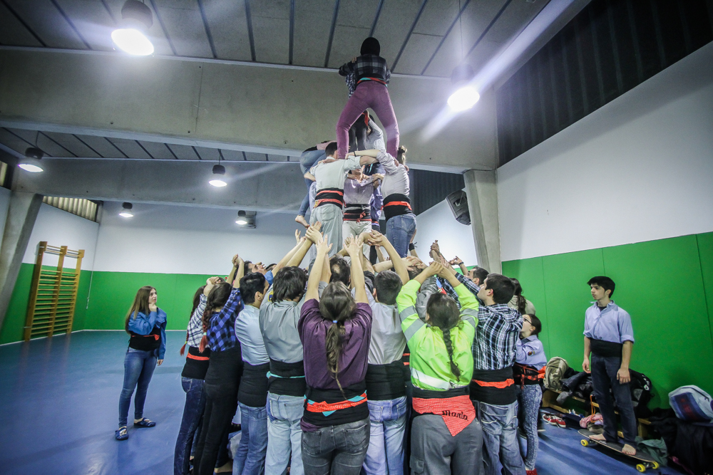Assaig de Castellers del Prat