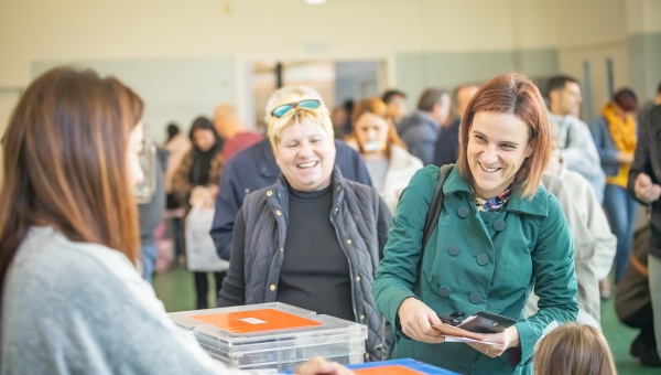 Col·legi electoral al Prat durant les eleccions generals del 10 de novembre de 2019