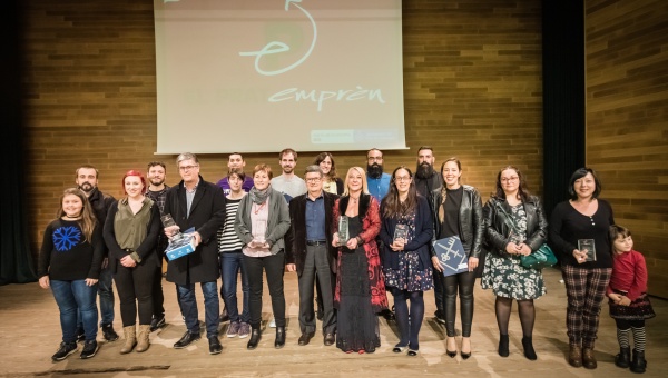 Premiats i nominats a l'edició de 2018 dels guardons El Prat Emprèn