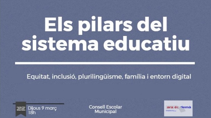 conferència els pilars del sistema educatiu
