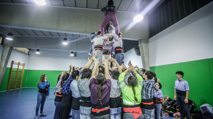 Assaig de Castellers del Prat