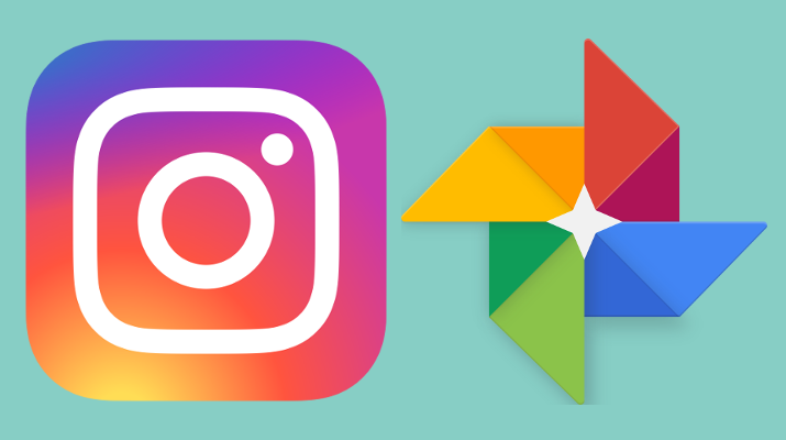 log instagra i google photos