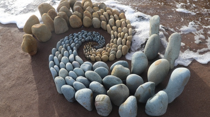 Land art de platja