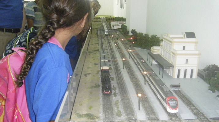 Maqueta El pas del tren pel Prat