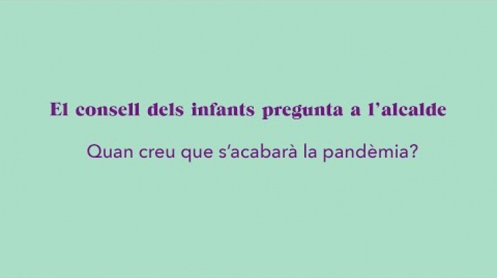 L' Iliass pregunta: quan creu que s’acabarà la pandèmia?