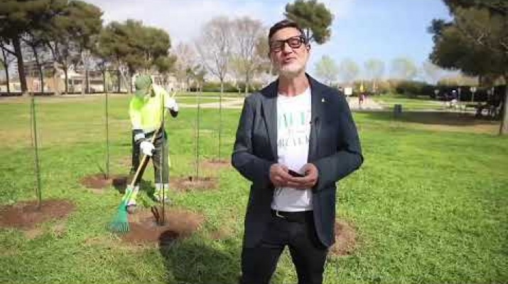 Vídeo bloc de l'alcalde. Plantació ametllers donats per Garrovillas 14/03/2021 #elprat