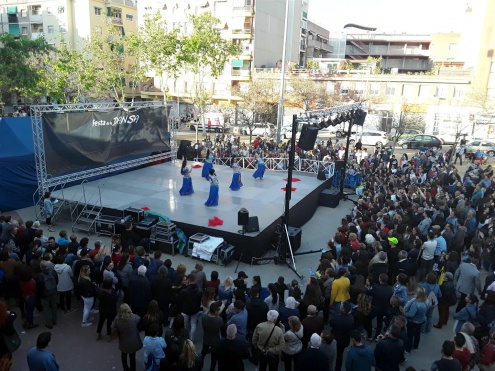 Vista de l'espai de la Festa de la Dansa