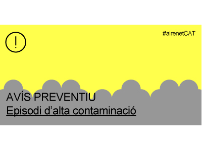 Avís preventiu de contaminació de l'aire