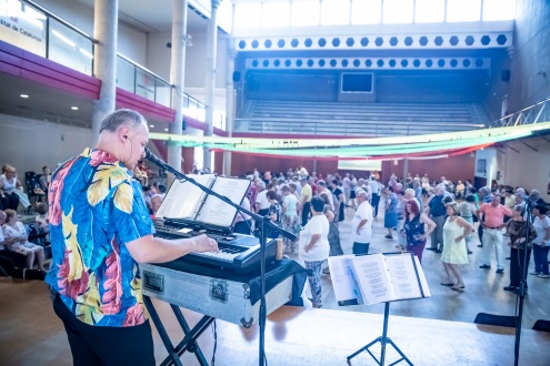 Imatge del "Ball d'estiu" de la Gent Gran, a les Jornades de la Gent Gran, 2019