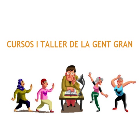 Imatge gràfica dels Cursos i tallers per la gent gran