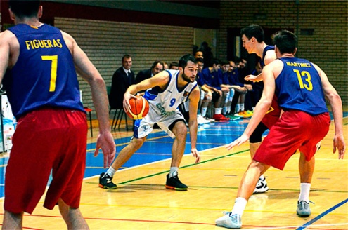 Partit del CB Prat contra el Barça. FOTO: CB Prat