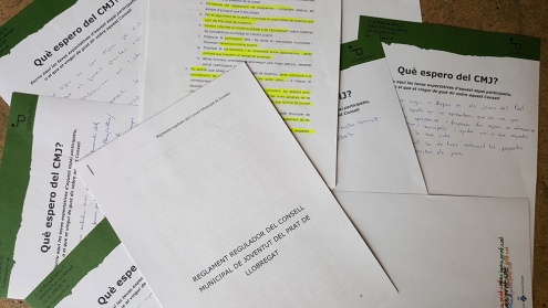 Documents del Consell Municipal de Joventut. 