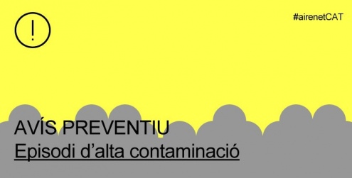 Avís preventiu contaminació aire