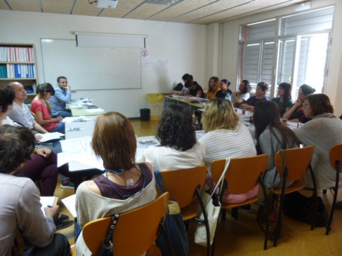 Reunió de la xarxa d’alfabetització del Pla Educatiu d’Entorn de Sant Cosme.