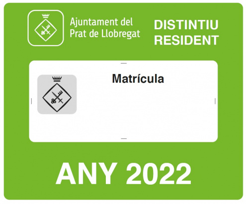 Distintiu zona verda