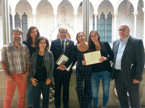 L'equip d'Espigoladors premiat per Medi Ambient.  