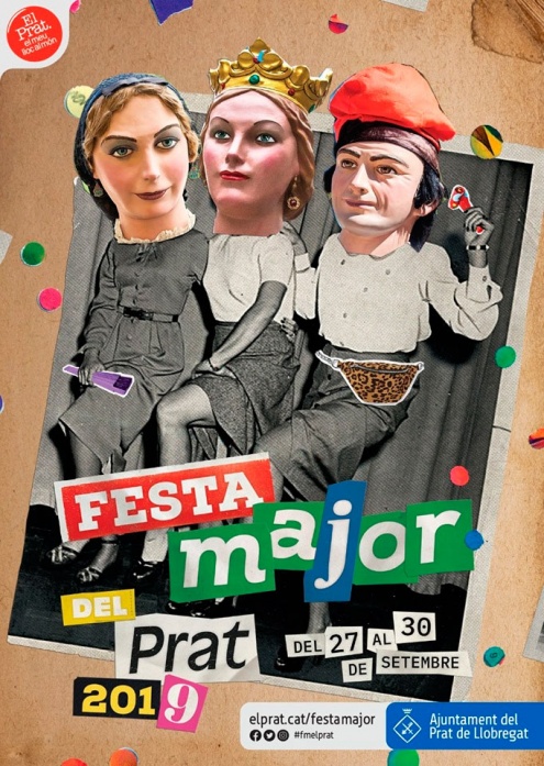 Cartell de la Festa Major del Prat 2019 (autor: Gabri Guerrero)