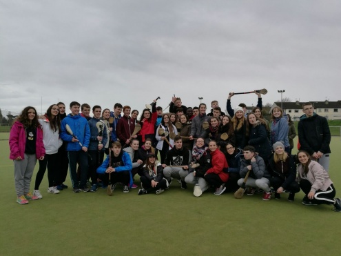 Imatge de la visita d'estudiants del Prat a Fingal. 