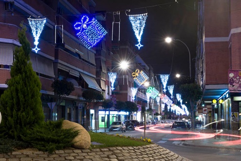 Il·luminació nadalenca de carrers comercials