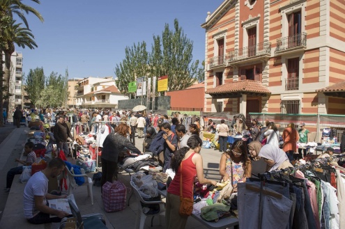 El Mercat, a la seva anterior ubicació a la pl. Pau Casals.