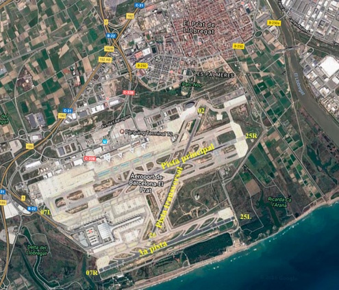 Configuració de les pistes de l'aeroport