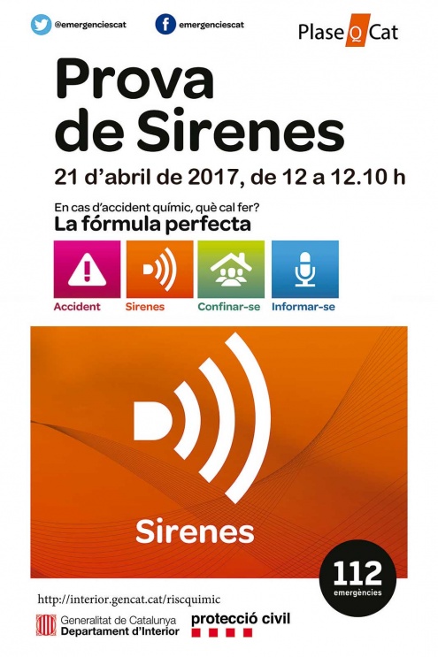 Prova de sirenes, 21 d'abril.