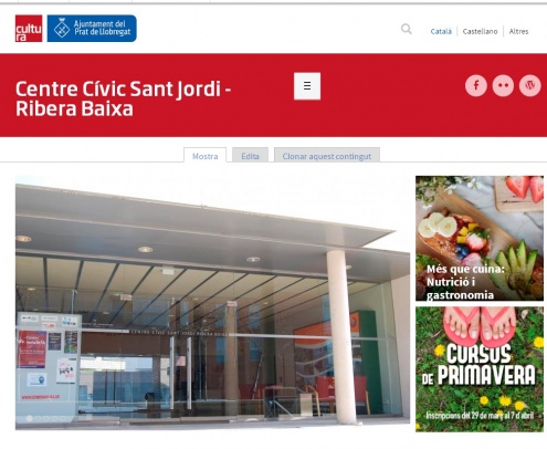 Nova web del Centre Cívic Sant Jordi - Ribera Baixa