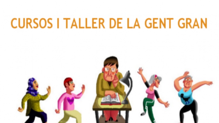 Imatge gràfica dels Cursos i tallers per la gent gran