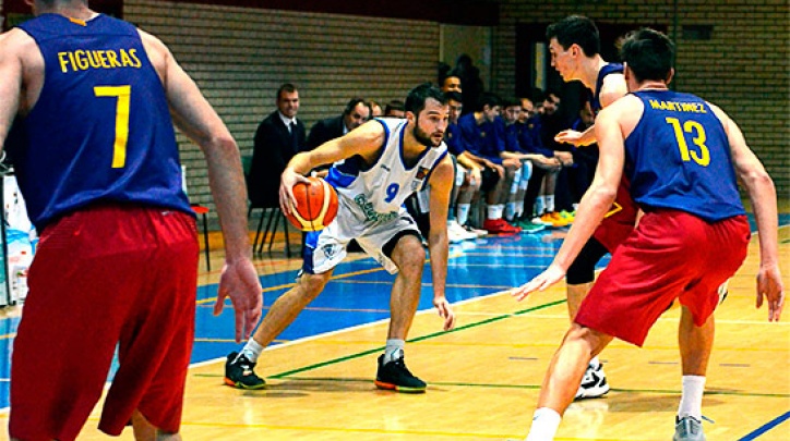 Partit del CB Prat contra el Barça. FOTO: CB Prat