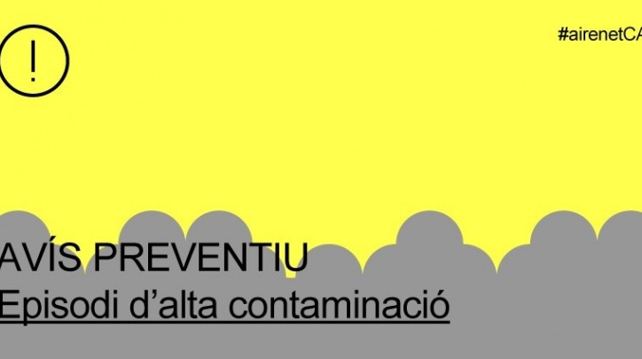 Avís preventiu contaminació aire