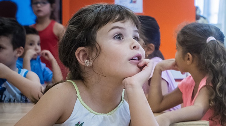 Una alumna de primària.