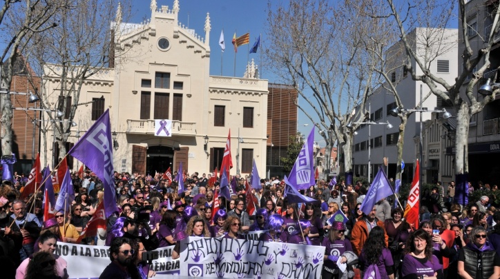 Imatge de la concentració del 8 de març de 2019