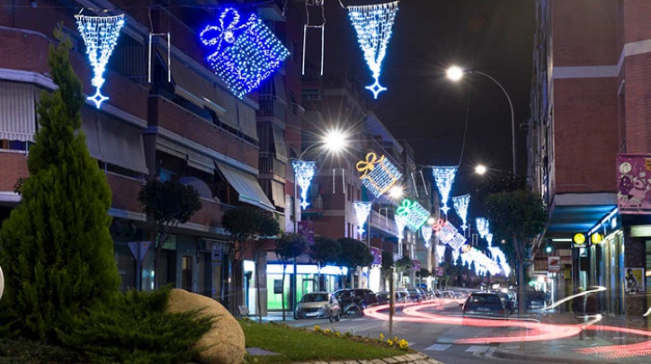 Il·luminació nadalenca de carrers comercials