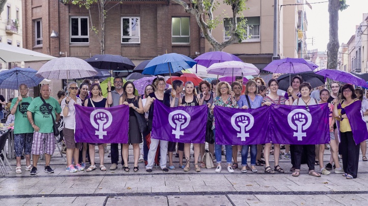 Concentració a la pl. de la Vila