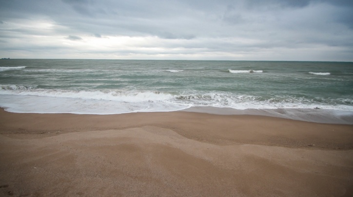 Mar moguda a la platja del Prat