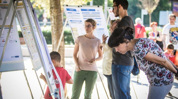 Última trobada de debat als jardins, realitzada ahir dimarts.