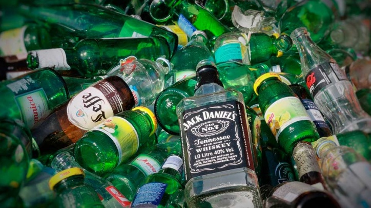 Reciclatge de vidre.