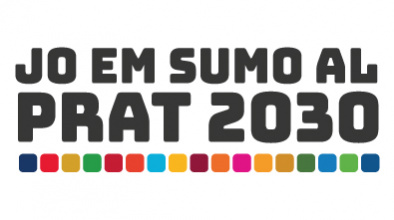 Imatge gràfica de la campanya "Jo em sumo al Prat 2030"
