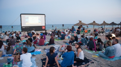 Projecció del Cinema Lliure a la Platja 2017