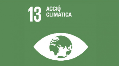 Imatge gràfica de l'ODS 13. Acció Climàtica