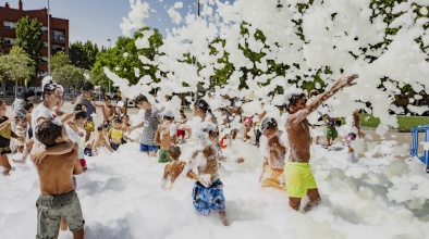 Festa de cloenda de l'Escola d'estiu de Sant Cosme a la Plaça de l'Amistat del Prat de Llobregat (2018) 