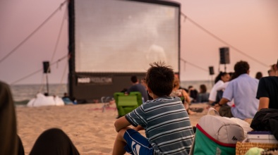 Cinema lliure a la platja 2018 (imatge d'arxiu)