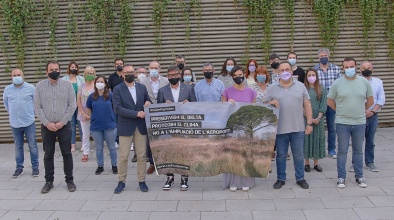 Foto grups municipals contra ampliacio aeroport