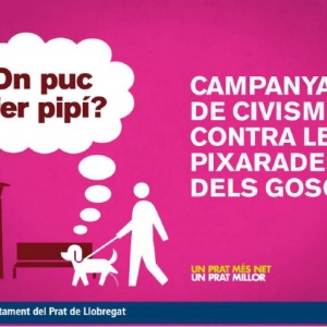 Imatge gràfica de la campanya de civisme contra les pixarades dels gossos, 2010