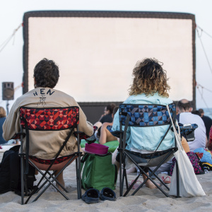 Cinema lliure a la platja 2018 (imatge d'arxiu)