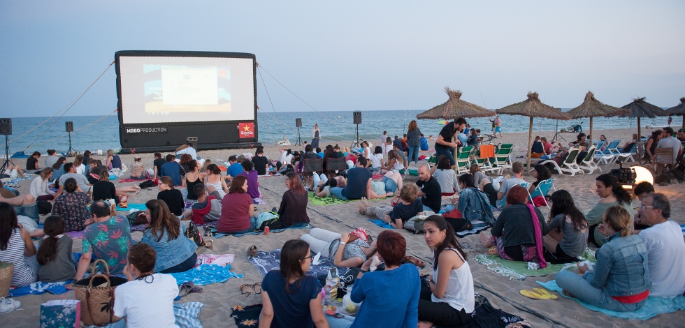 Projecció del Cinema Lliure a la Platja 2017