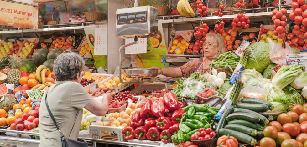 Parada fruites i verdures Mercat municipal 