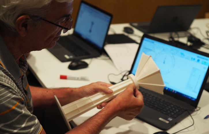 El grup de pràctica 3D de la Palmira reprodueix la Torre de l'Aigua del Cèntric